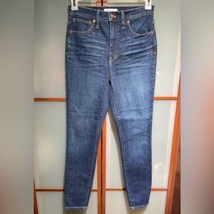 Madewell Women's 11” High-Rise Skinny Denim Jeans In Birchfield Wash Size 27